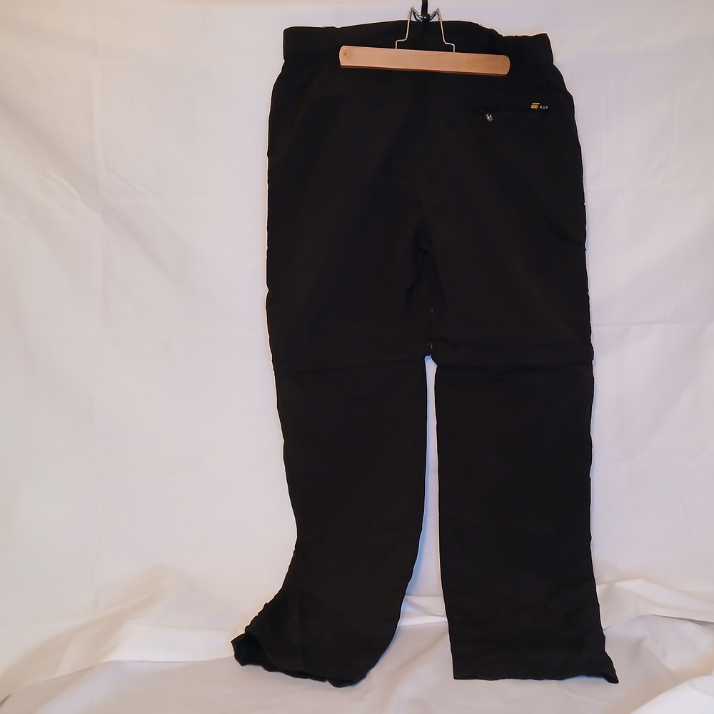 Black Cargo Convertible Pants/Shorts - Picture 2 of 5